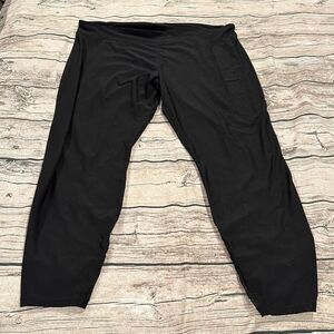 Adore Me Black Leggings With Mesh Panels Size 4X